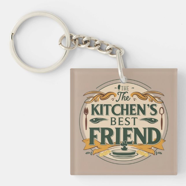 Kitchen Pup Pal Key Ring (Front)