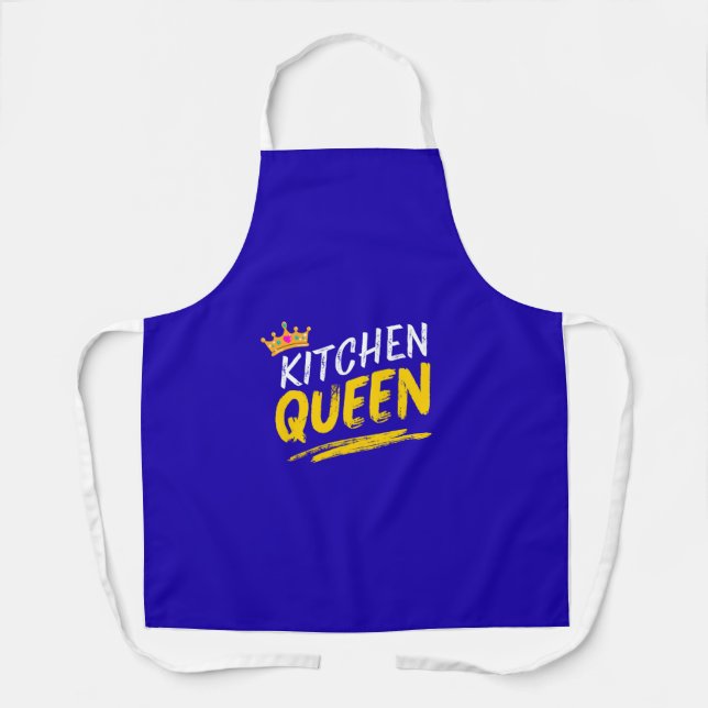 Kitchen Queen Apron All-Over Print Apron (Front)