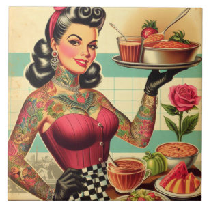 Kitchen Restaurant Pin-up Ceramic Tile