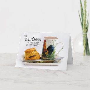 Kitchen saying note card with Afternoon Tea