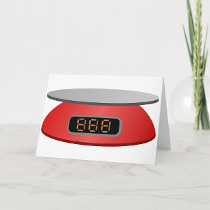 Kitchen Scale Greeting Cards