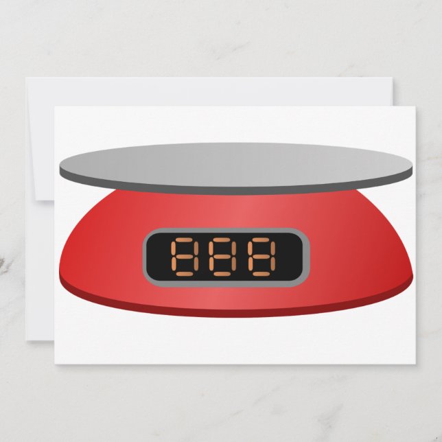 Kitchen Scale Invitations (Front)