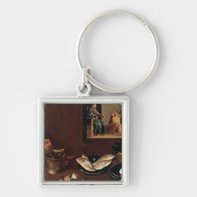 Kitchen Scene with Christ Key Ring (Front)