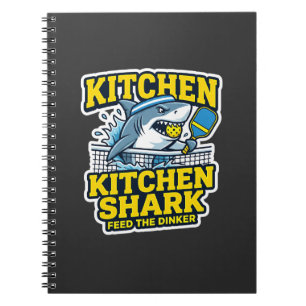 Kitchen Shark Funny Pickleball Journal Notebook