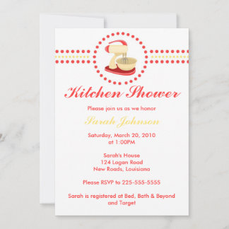 Kitchen Shower Invitation
