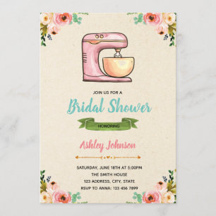 Kitchen shower party invitation card