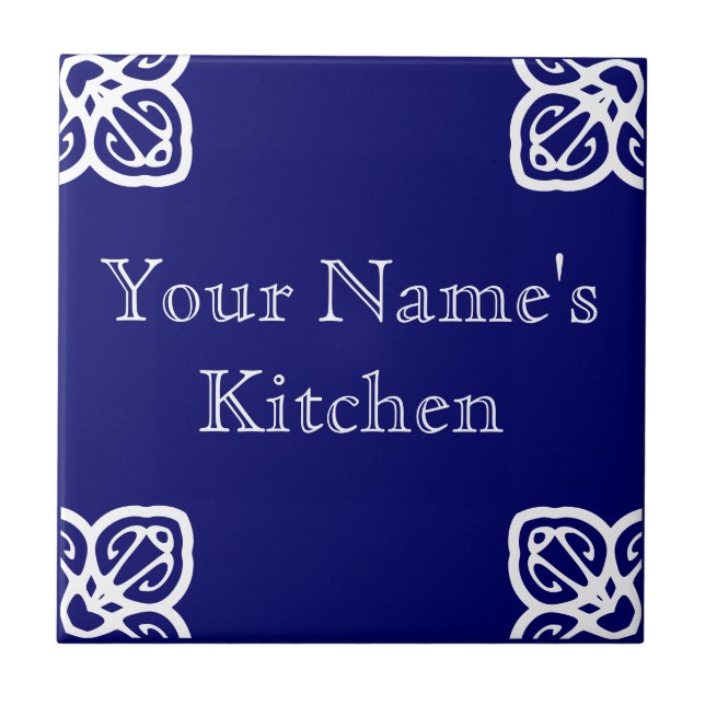 Kitchen Sign Template Spanish Tile (Front)