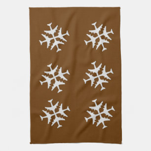 Kitchen Snowflakes Tea Towel