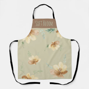 Kitchen "Soft Bloom" Floral Watercolor Gardening Apron