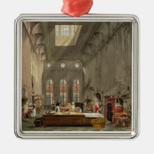 Kitchen, St. James's Palace, engraved by William J Metal Tree Decoration