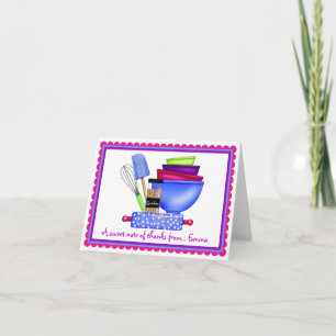Kitchen Supplies Baking Thank You Note Cards