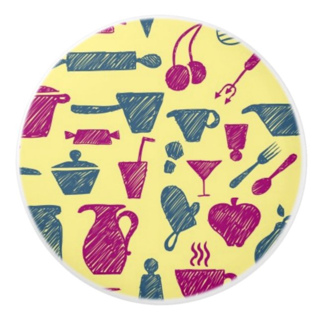 Kitchen supplies ceramic knob (Front)