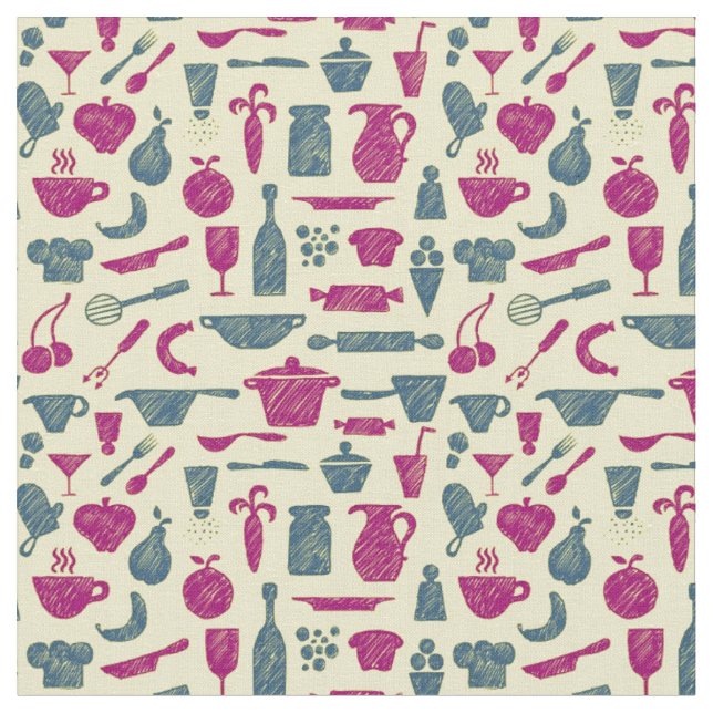 Kitchen supplies fabric (Close Up)