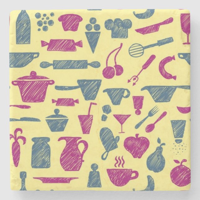 Kitchen supplies stone coaster (Front)