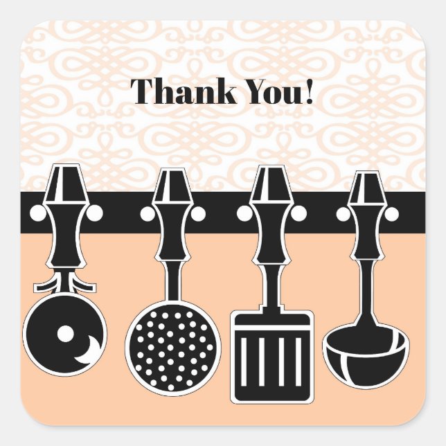Kitchen Tea Thank You Sticker (Front)