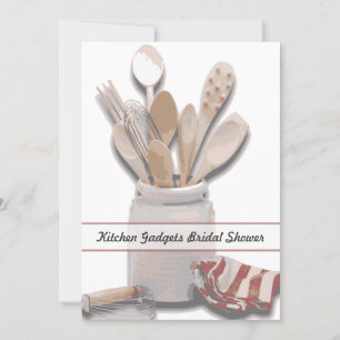 Kitchen Themed Bridal Shower Custom Invitation