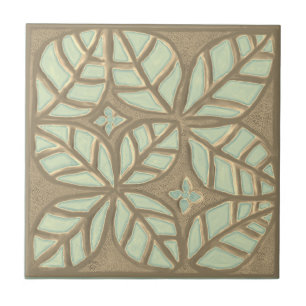  Kitchen tile, green and mushroom Ceramic Tile