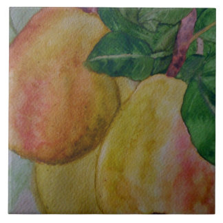 kitchen tile with original watercolor