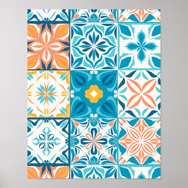 Kitchen tiles poster (Front)
