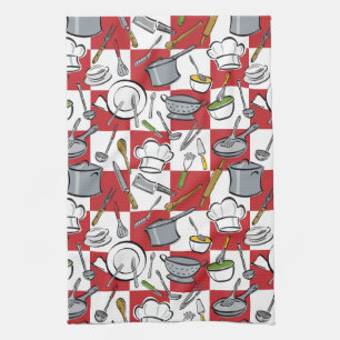 Kitchen Tools Check Tea Towel