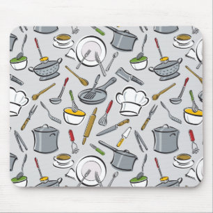 Kitchen Tools Pattern Mouse Pad