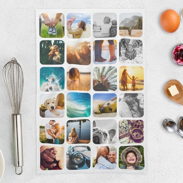 Kitchen Towel 24 Photo Rounded Template (Creator Uploaded)
