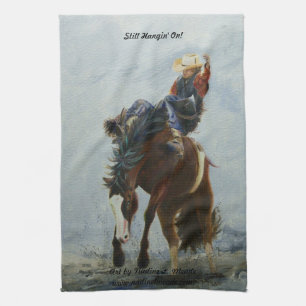 Kitchen Towel, American MoJo, Still Hangin' On! Tea Towel