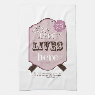 Kitchen Towel Bible Scripture Romans 8:11