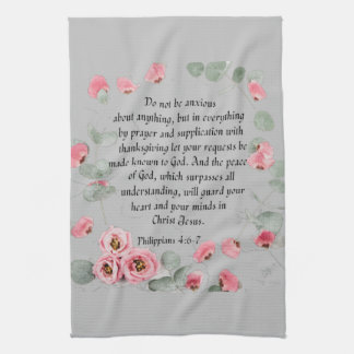 Kitchen Towel - Bible Verse Philippians 4:6-7