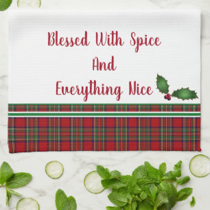 Kitchen Towel-Blessed With Spice and Everything Tea Towel