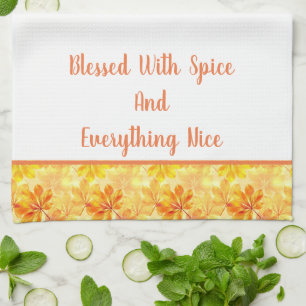 Kitchen Towel-Blessed With Spice and Everything Tea Towel