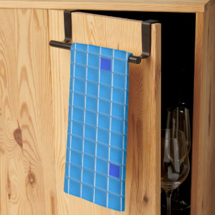 Kitchen Towel - Blue Square Mosaic