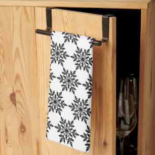 Kitchen Towel-Christmas Snowflakes Kitchen Towel