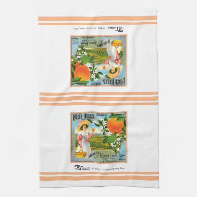 Kitchen Towel - Claremont CA - Foot Hills Brand (Vertical)