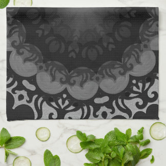 Kitchen Towel - 'Dark Mandala' No. 1