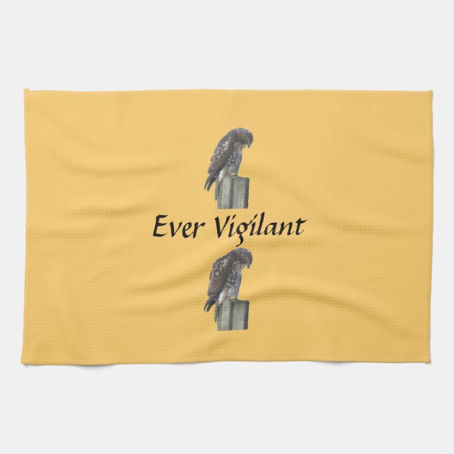 Kitchen towel - Falcon - Ever Vigilant (Horizontal)