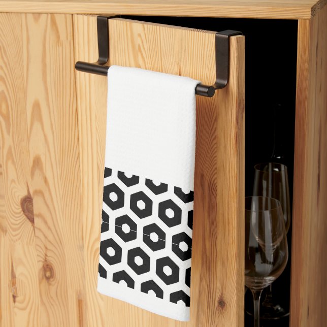 Kitchen Towel - Hexagon Shapes (Thirds Fold)
