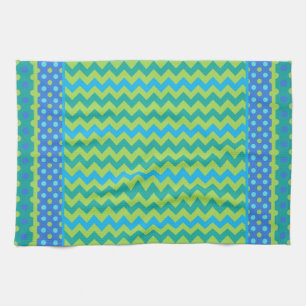 Kitchen Towel: Mix'n'Match Chevrons and Polka Dots Tea Towel