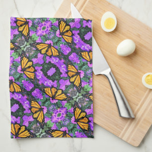 Kitchen Towel Monarch & Purple Asters