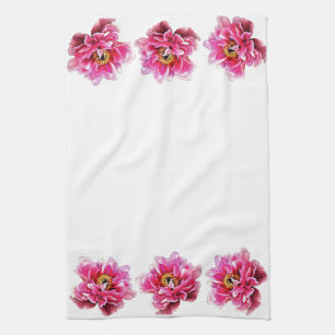Kitchen Towel - Pink Peonies