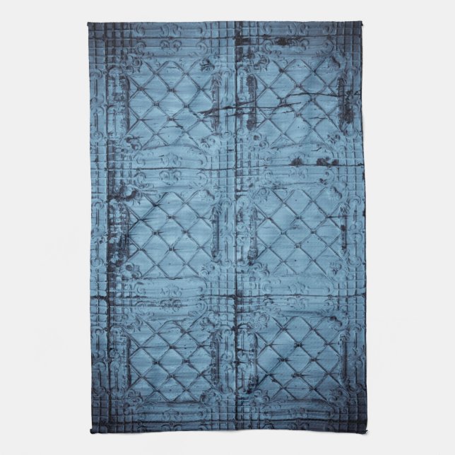 Kitchen Towel Rustic Tin Panel Ceiling Country Wes (Vertical)