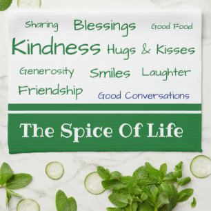 Kitchen Towel-The Spice of Life Tea Towel