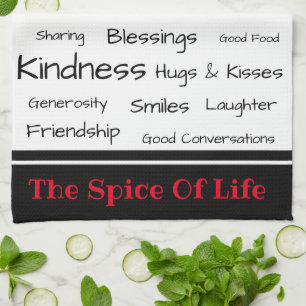 Kitchen Towel-The Spice of Life Tea Towel
