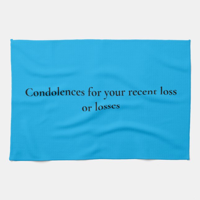kitchen towel to give to someone in mourning (Horizontal)