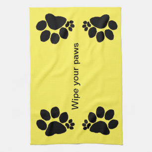 Kitchen Towel - Wipe Your Paws v2
