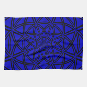 Kitchen towel with blue Abstract Design