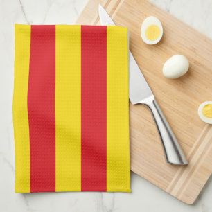 Kitchen towel with Flag of Catalonia
