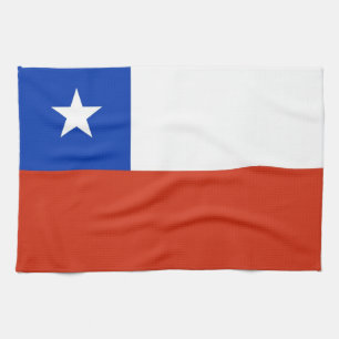 Kitchen towel with Flag of Chile