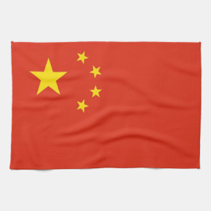 Kitchen towel with Flag of China