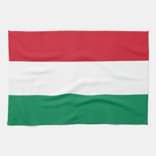 Kitchen towel with Flag of Hungary